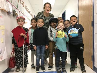 Ms. Bergh and her students reach 100 years old.