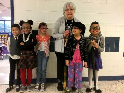 Ms. Sampson and her students reach 100 years old.